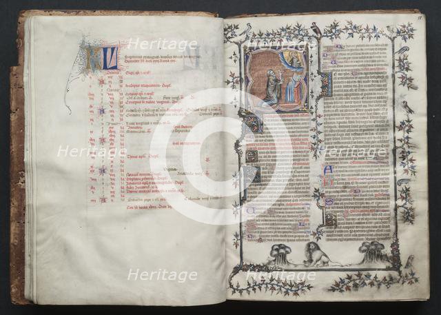 The Gotha Missal: Fol. 10v, Text , c. 1375. Creator: Master of the Boqueteaux (French); Workshop, and.