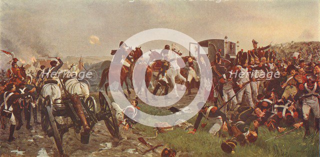 'On the Evening of the Battle of Waterloo', 1879 (1906).  Artist: Ernest Crofts.