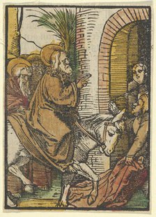 The Entry into Jerusalem, from Das Plenarium, 1517. Creator: Hans Schäufelein the Elder.