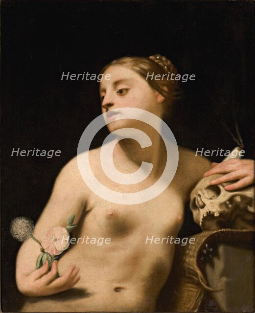 Allegory of Vanitas and Penitence, c1645. Creator: Canlassi (Called Cagnacci), Guido (Guidobaldo) (1601-1663).