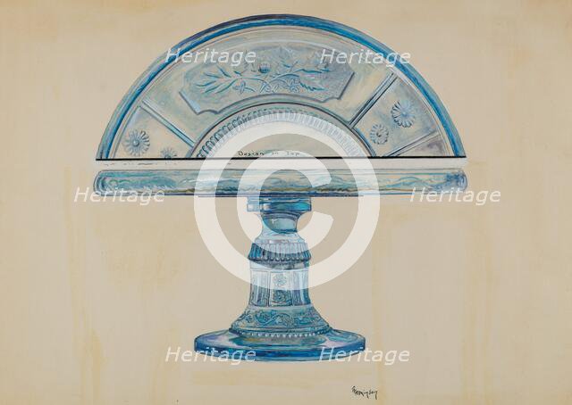 Cake Plate, c. 1936. Creator: Ralph Atkinson.