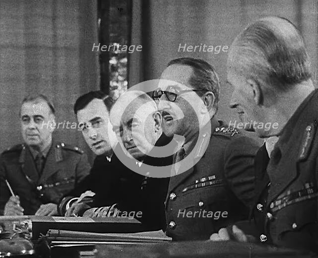 Members of the Casablanca Conference, 1943. Creator: British Pathe Ltd.