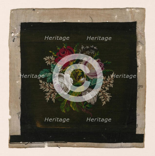 Chair Seat, England, c. 1880. Creator: Unknown.