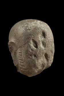 Head of statue of god Min, Naqada II, c3700BC-3200BC. Artist: Unknown.