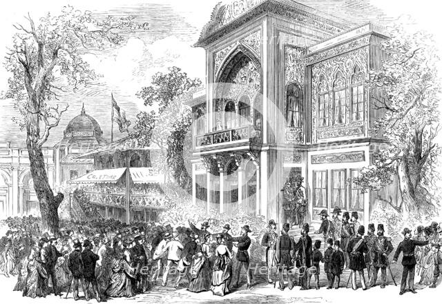 The Shah's Pavilion in the park of the Vienna Exhibition, 1873. Creator: Unknown.