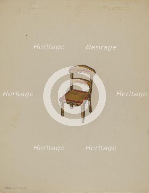 Toy Chair, c. 1939. Creator: Mildred Ford.