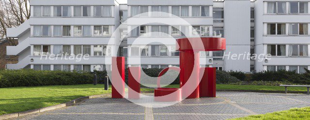 Sculpture outside the Rootes Building, University of Warwick, Coventry, Warwickshire, 2015. Artist: James O Davies.
