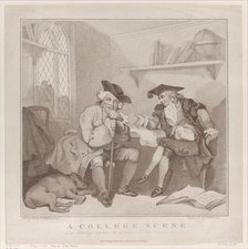 A College Scene, or a Fruitless Attempt on the Purse of..., [August 1, 1787], reissued July 1, 1802. Creator: Edward Williams.