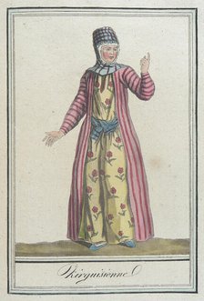 Costumes de Différents Pays, 'Kirguisienne', c1797. Creators: Jacques Grasset de Saint-Sauveur, LF Labrousse.