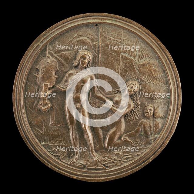 Orpheus Losing Eurydice, late 15th - early 16th century. Creator: Moderno.