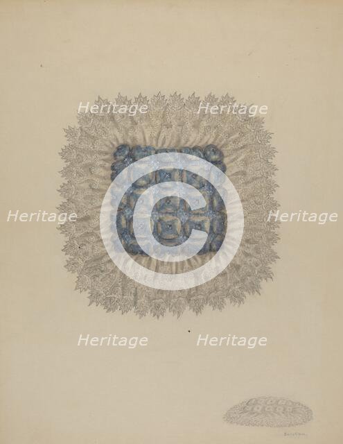 Pin Cushion, c. 1938. Creator: Eva Wilson.