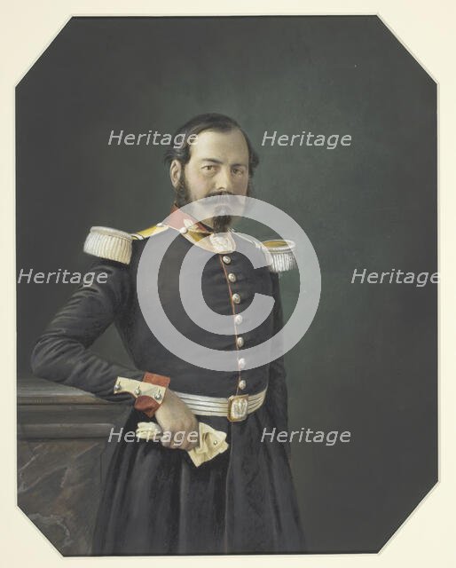Portrait of a French Military Officer, c. 1855. Creator: Unknown.