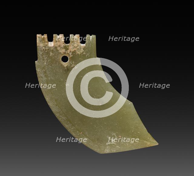 Dagger-Axe Shaped Pendant, 12th-10th Century BC. Creator: Unknown.