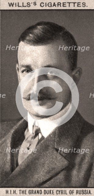 H.I.H The Grand Duke Cyril of Russia, 1908.Artist: WD & HO Wills