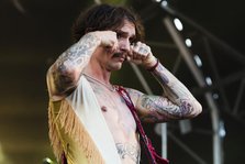 The Darkness live at the Cornbury Music Festival, Great Tew Park, Oxfordshire, Jul 2022. Creator: Annapaola Marchesani.