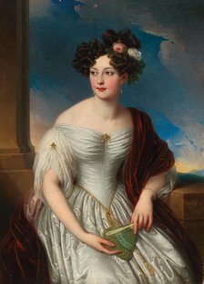 Portrait of Queen Pauline Therese of Württemberg (1800-1873), 1831. Creator: Ender, Johann Nepomuk (1793-1854).