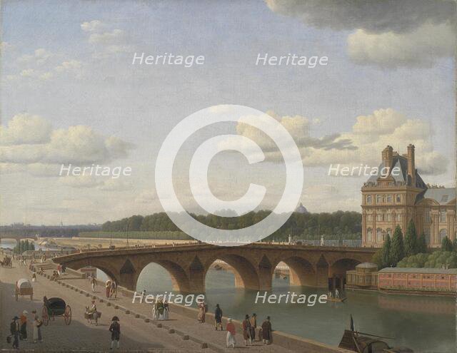 Pont Royal seen from Quai Voltaire, 1812. Creator: CW Eckersberg.