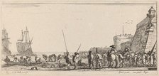 Soldiers Overseeing Embarkation, 1644. Creator: Stefano della Bella.
