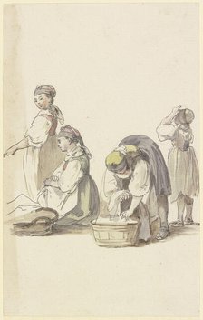 Four farmwomen, c1771-1772. Creator: Georg Melchior Kraus.