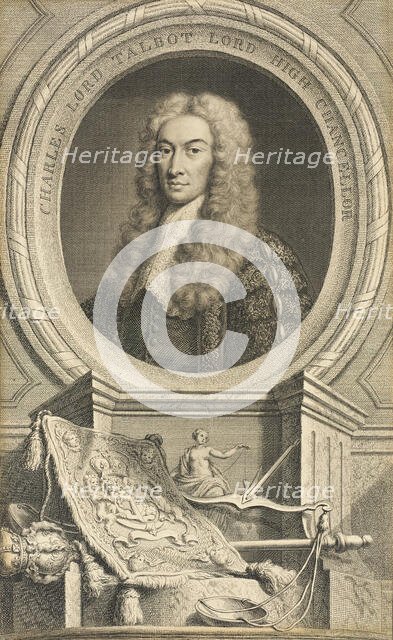 Charles Lord Talbot, High Grand Chancellor, published 1740. Creator: Jacobus Houbraken.