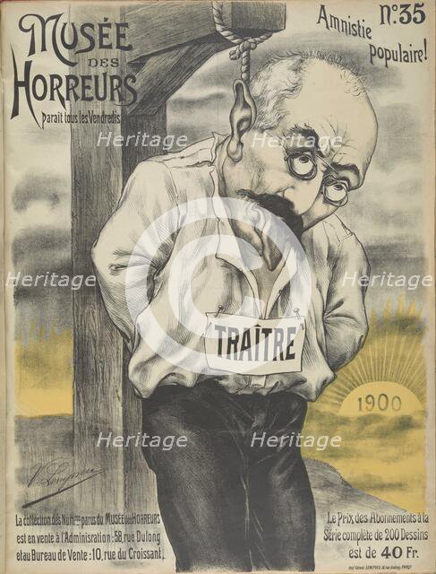 Musée des Horreurs (Gallery of Horrors): Alfred Dreyfus  , 1900. Creator: Lenepveu, Victor (active End of 19th century).