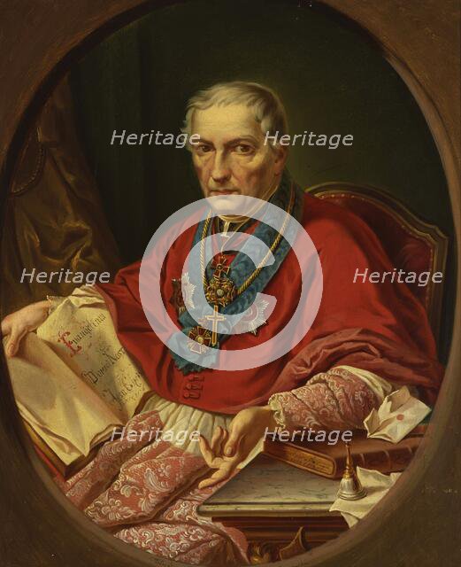 Portrait of Warsaw Archbishop Antoni Melchior Fijalkowski, 1854. Creator: Stefan Kokular.