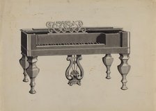 Piano, c. 1936. Creator: Dorothy Posten.