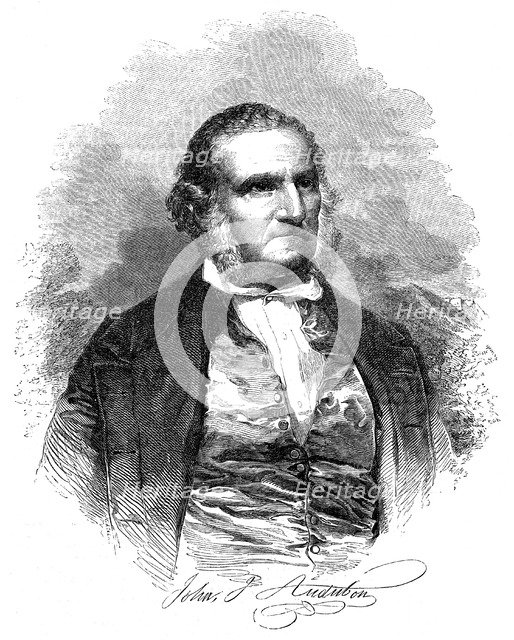 John James Audobon (1780-1851), American ornithologist and artist, 1852. Artist: Unknown