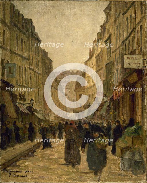 Rue Mouffetard, c1905. Creator: Fernand Maillaud.