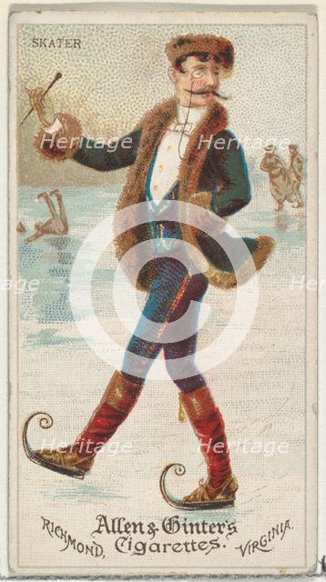 Skater, from World's Dudes series (N31) for Allen & Ginter Cigarettes, 1888. Creator: Allen & Ginter.