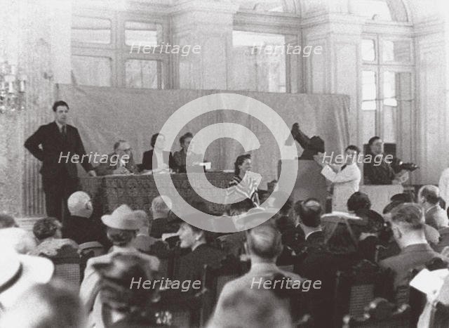 Fischer auction Degenerate Art in Lucerne, 1939. Artist: Anonymous  