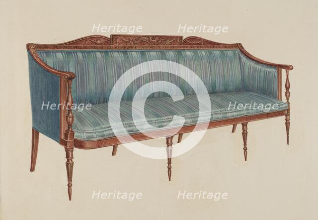 Sofa, c. 1936. Creator: Florence Choate.