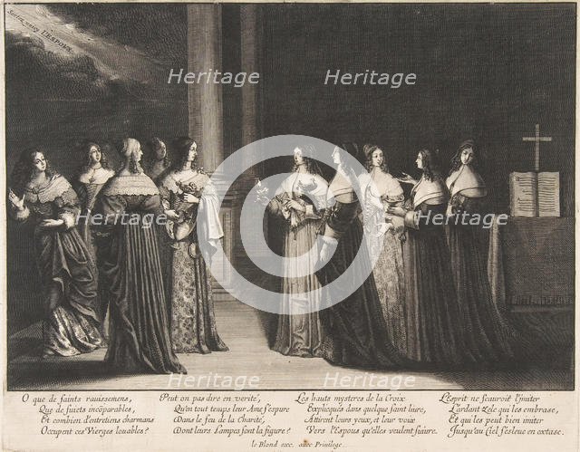 The Wise Virgins Refuse Oil to the Foolish Virgins, ca. 1635. Creator: Abraham Bosse.