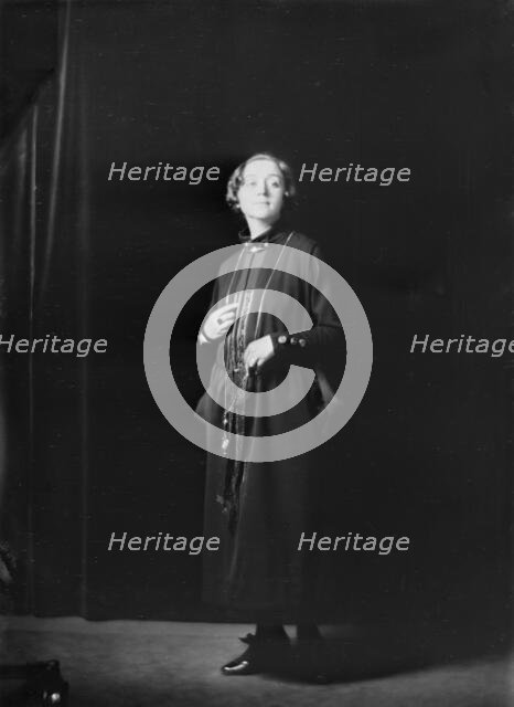 Miss Naima Wifstrand, portrait photograph, 1919 Sept. 18. Creator: Arnold Genthe.