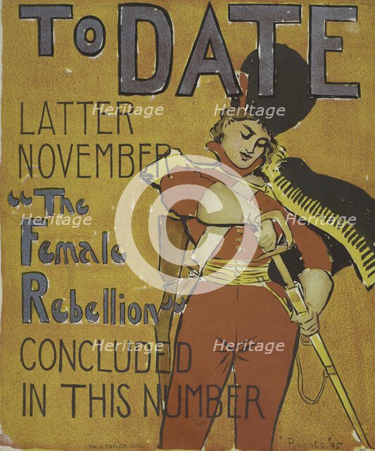 To Date Female Rebellion, c1895-11. Creator: William Rodney Barnes.