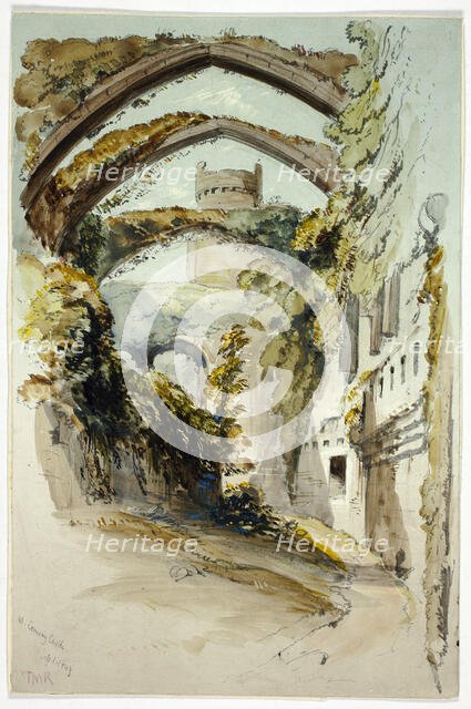 Conway Castle, 1849. Creator: Thomas Miles Richardson II.