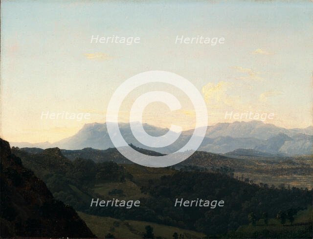 The Sabine Mountains, late 18th or early-mid 19th century. Creator: Jean Joseph Xavier Bidauld.