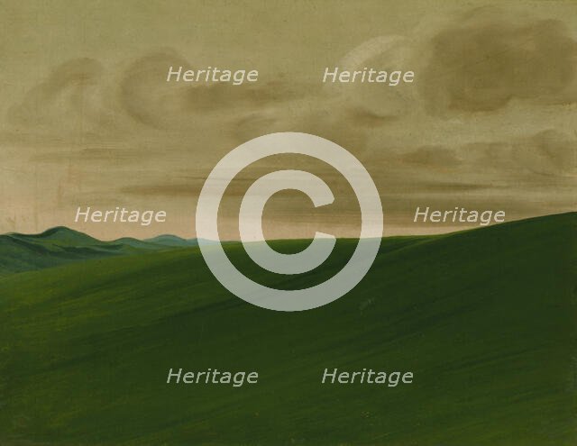 Nishnabottana Bluffs, Upper Missouri, 1832. Creator: George Catlin.