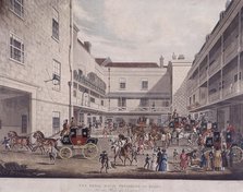 Royal Mail Coaches at Lad Lane, London, 1831. Artist: F Rosenberg