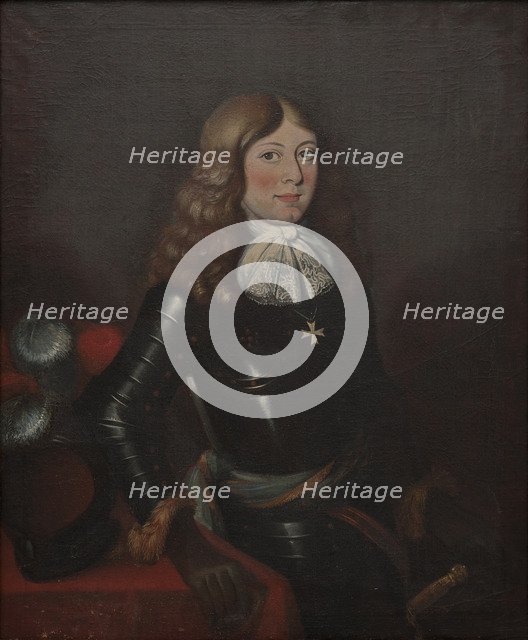 Portrait of the prince Alexander of Courland (1658-1686), Second Half of the 17th cen.