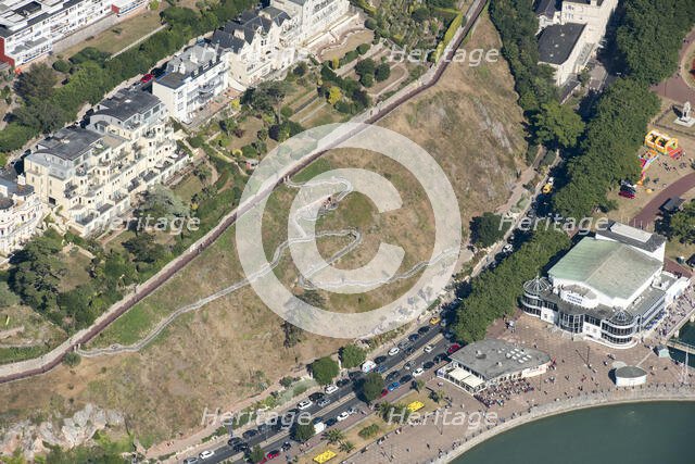 The terraced walk at Royal Terrace Gardens, Torquay, Devon, 2016. Creator: Damian Grady.