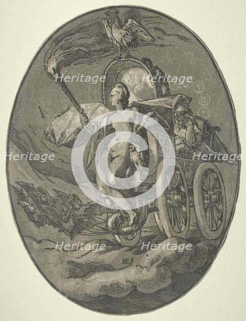 Seven Deities: Nox (Night), 1588-1590. Creator: Hendrick Goltzius (Dutch, 1558-1617).