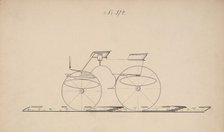 Design for 4 seat Phaeton, no top, no. 374, 1850-70. Creator: Brewster & Co.