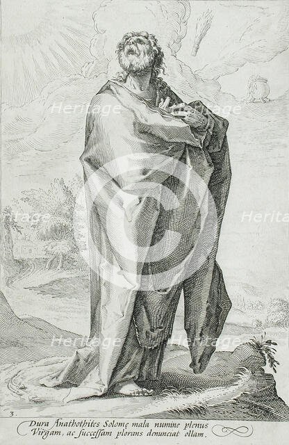 Jeremiah, 1589. Creator: Jacob Matham.