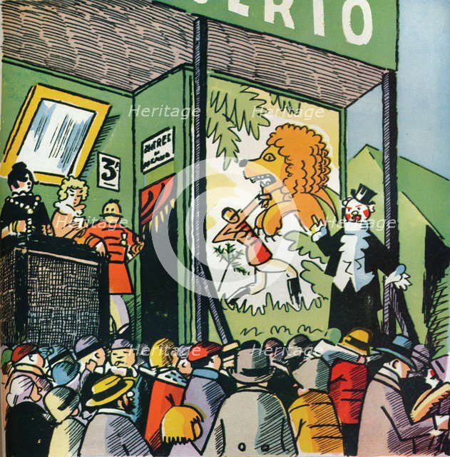 Illustration by Andre Helle from Fables de la Fountaine, 1922, (1929). Artist: Andre Helle