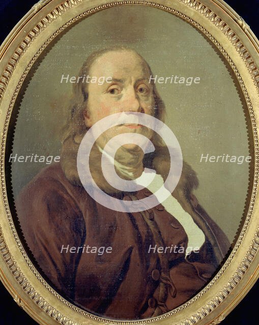 Benjamin Franklin (1706-1790), c1779. Creator: Joseph Siffred Duplessis.