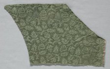 Silk Damask Fragment, 1500s. Creator: Unknown.