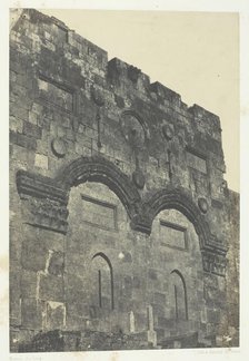 Jérusalem, Porte Dorée (Bab-El-Daharieh); Palestine, 1849/51, printed 1852. Creator: Maxime du Camp.