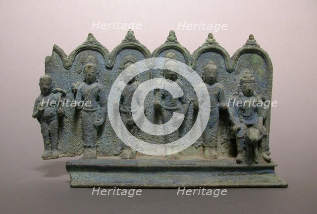 Fragment of a Tableau with Avatars of Vishnu, Pala period, 9th/10th century. Creator: Unknown.