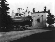 Exterior side, Mrs. Phoebe Apperson Hearst's home, Pleasanton, California, 1920s. Creator: Frances Benjamin Johnston.